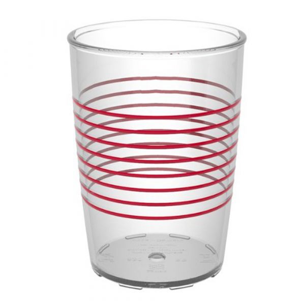 Trinkbecher M830 - 25 cl - Transparent - Rot