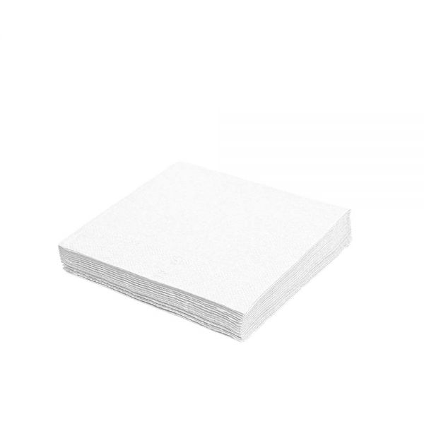 Prägeserviette - 33 x 33 cm - 1/4 Falz - 1 - lagig - Weiß (500 Stk.)