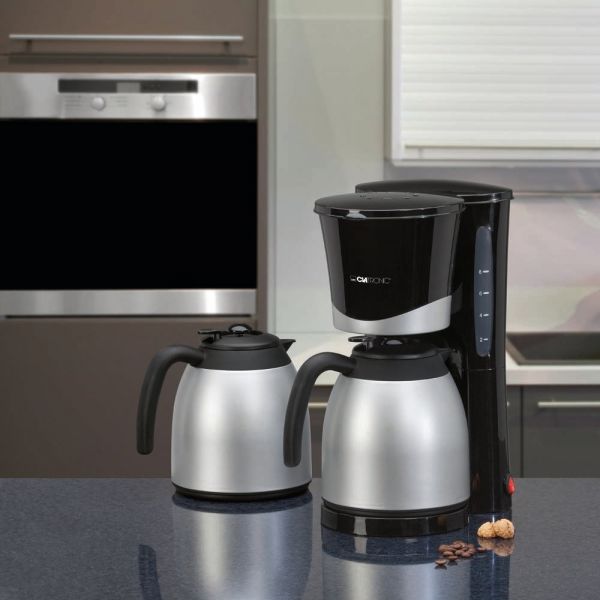 BASICLINE "KA 3328" Kaffeeautomat mit 2 Thermokannen (230 V)