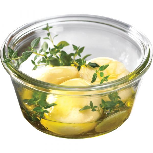 WECK Glas # 740 - Inhalt 290 ml (Rundrand 100 mm - Ø 10,8 x 5,3 cm)