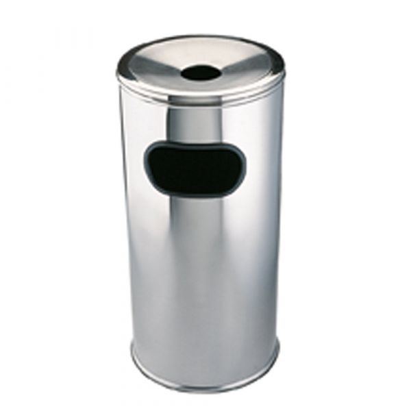Standascher/Papierkorb Edelstahl 30 l - 30 x 61 cm