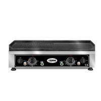 GMG Elektro-Grillplatte 70x50 ½ glatt, ½ gerillt - Tischgerät href=