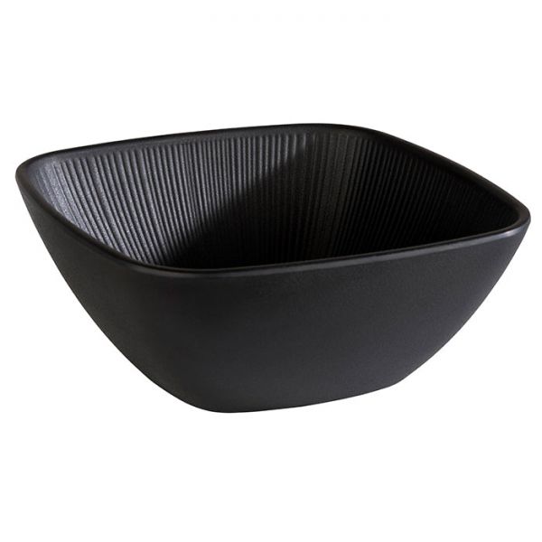 NERO Bowl - 25 x 25 x 11 - 3.5 l - Melamin - Schwarz