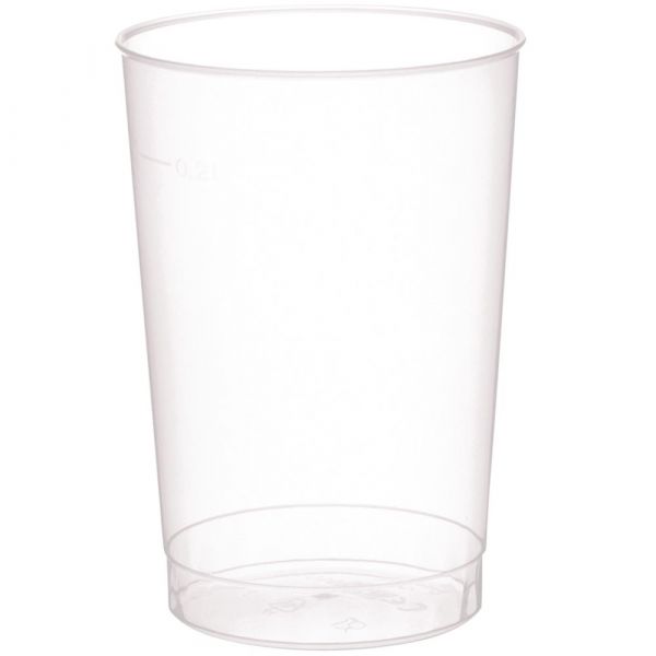 BASIC Mehrweg Trinkbecher - geeicht /-/ 0,2 l - PP