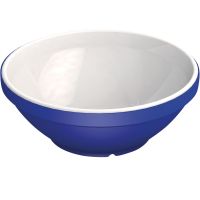 MODELL 632 Schale 320 ml - Ø 12,5 x 4,7 cm - Blau-Weiß (Melamin) href=