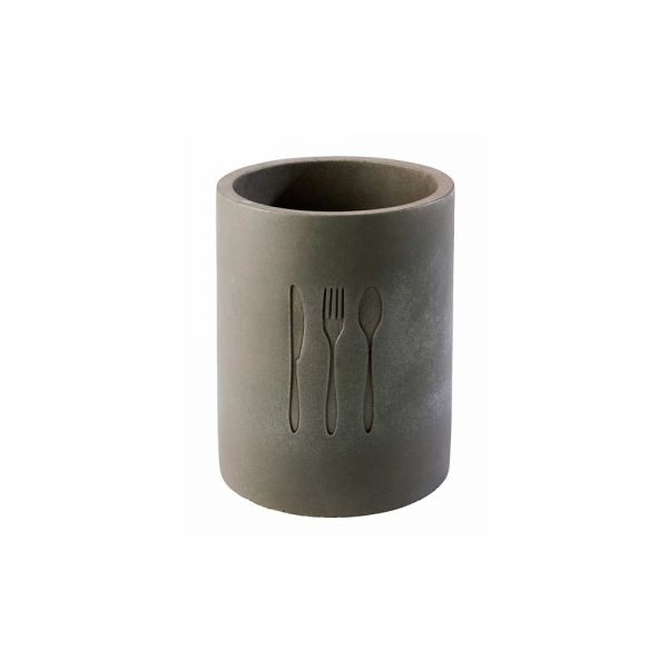 ELEMENT Besteckbehälter - (Ø 11 x 14 cm) - Beton