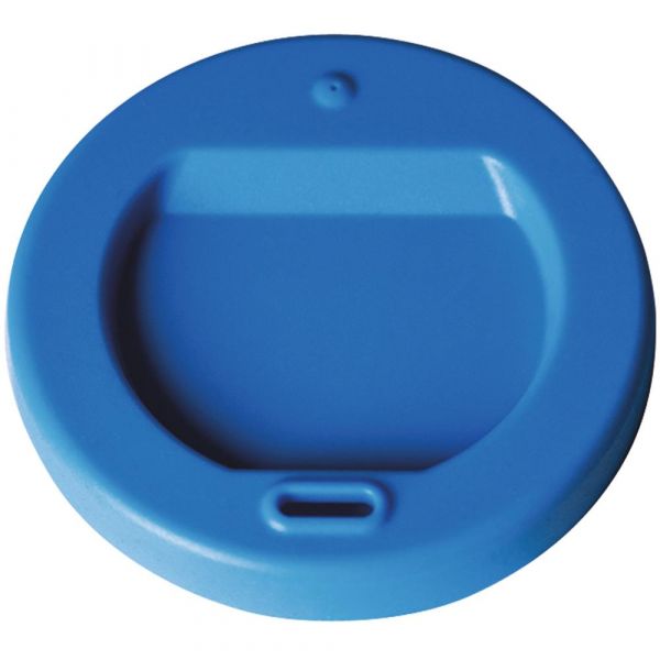 Silkondeckel mit Trinköffnung - (Ø 8,3 x 1,2 cm) - Blau
