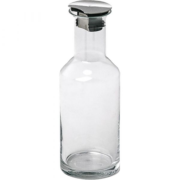 CARAFINE Karaffe - Inhalt 1,2 l - Glas mit Edelstahldeckel