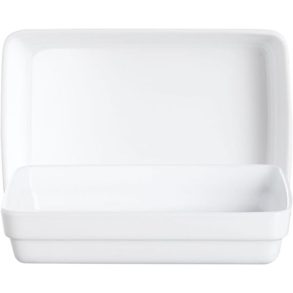RESTAURANT Stapelschale, plan - 17,5 x 11,5 cm - Inhalt 42 cl - Weiß