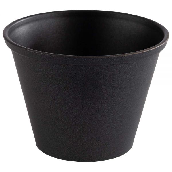 Dipschälchen - (Ø 6 x 4,5 cm - 0,06l) - Edelstahl - Schwarz (6 Stück)