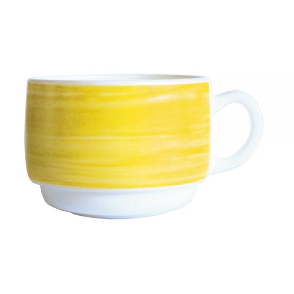 BRUSH Kaffee-Obertasse - 19 cl (stapelbar) - Yellow