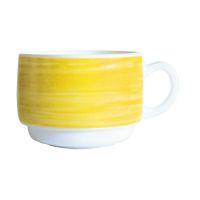 BRUSH Kaffee-Obertasse - 19 cl (stapelbar) - Yellow href=