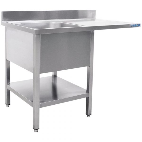 Edelstahl Spülcenter - 1 Becken links - 1200 x 700 x 850 mm