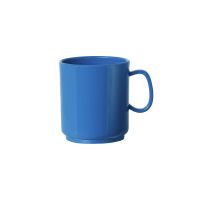 TREND BLAU Henkelbecher 25 cl - stapelfähig (PP) href=