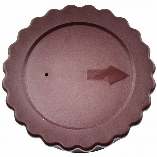 EURO Klemmdeckel Ø 9 cm - Braun (PP)