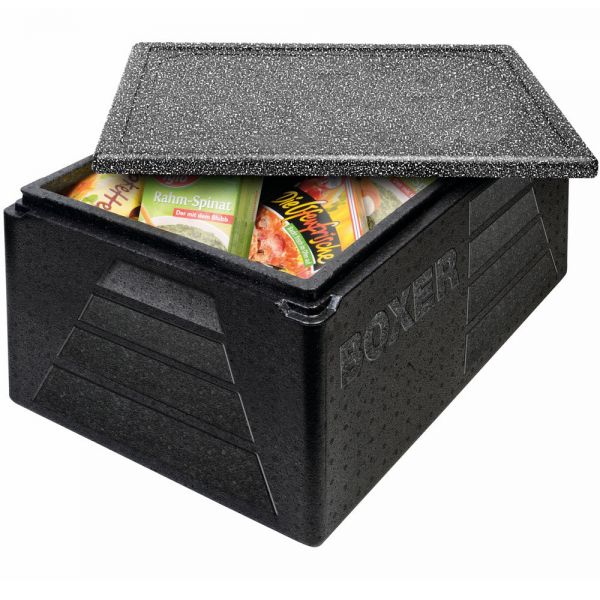 BOXER Thermobox, 59,5 x 39,5 x 29 cm, Nutzhöhe 23 cm - Schwarz
