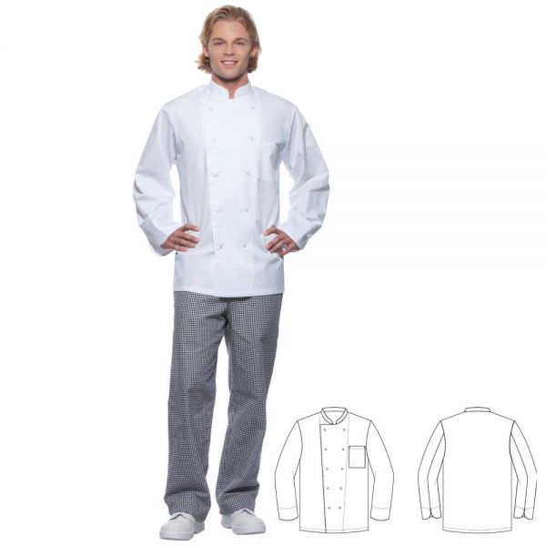 Herren-Kochjacke - Weiß