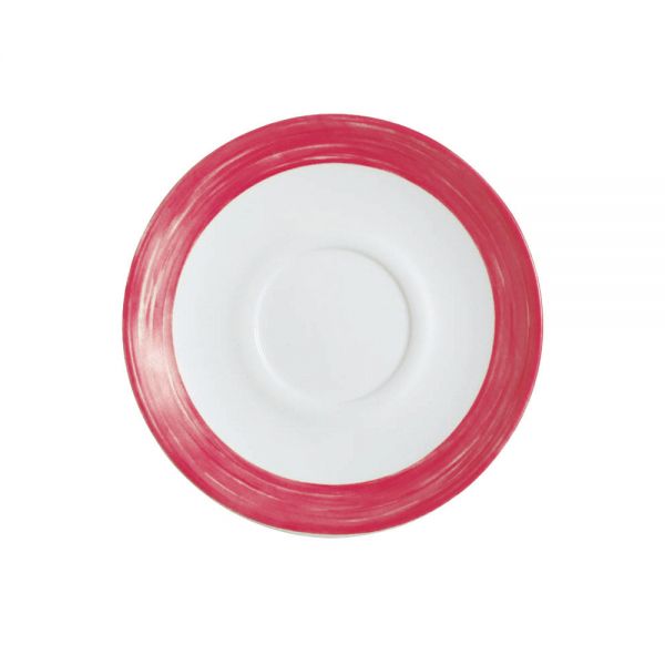 BRUSH Kaffee-Untertasse - Ø 14 cm - Red