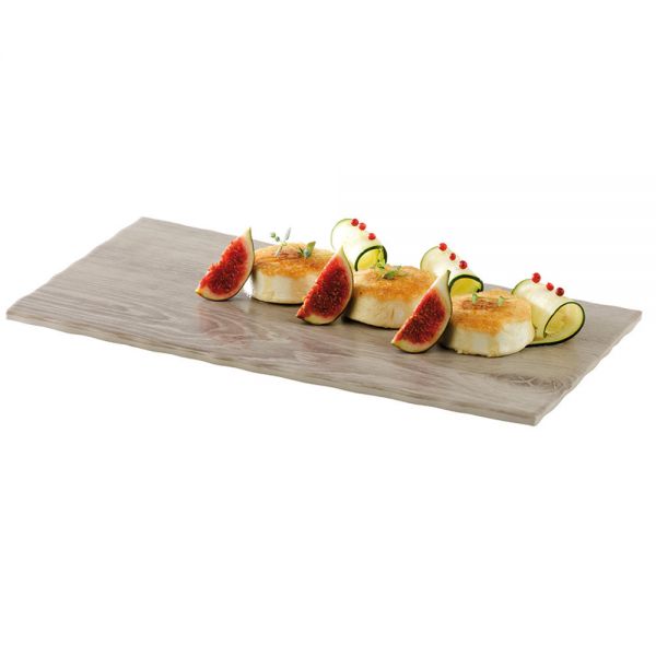 WOOD Buffetplatte GN 1/3 - 32,5 x 17,6 cm, Melamin - Holzoptik