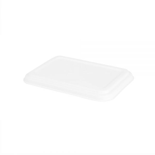 GREENHORN Zuckerrohr-Deckel 17 x 12 cm, rechteckig (50 Stück)