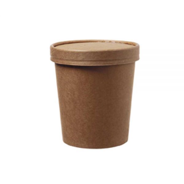 SOUP TO GO Becher Pappe/PLA 470 ml (25 Stück)