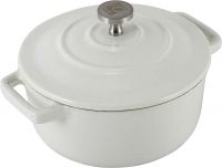 CHAMBORD Cocotte Gusseisen Ø 10,5 x 5 cm - Weiß href=