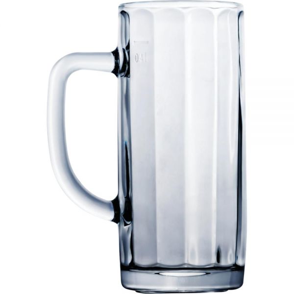 MINDEN Bierkrug - 49 cl - (Ø 7,5 x 16,7 cm) - geeicht /-/ 0,4 l