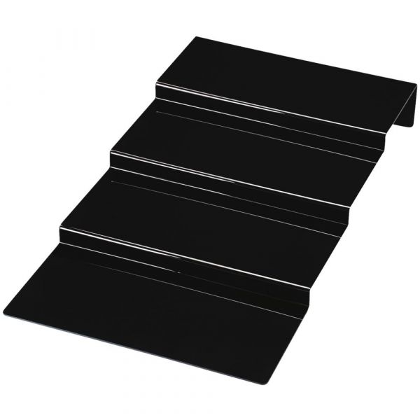 MULTISTAR Thekentreppe 4-stufig - schwarz - 80 x 45 x 10 cm