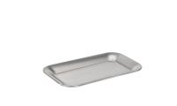 Café-Tablett rechteckig - 21,5 x 13 cm (Edelstahl mattiert) href=