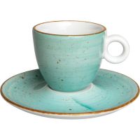 VINTAGE Espresso-Obere (bauchig) - Inhalt 8 cl - Aquamarin href=