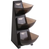 MULTI RACK Gestell (3-stufig) - 21 x 16 x 41 cm - Edelstahl 18/0, ABS href=
