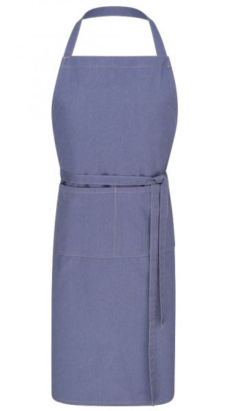 Latzschürze (80 x 100 cm) - Denim blue