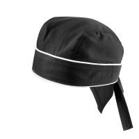 Bandana Universalgröße schwarz Paspel weiß href=
