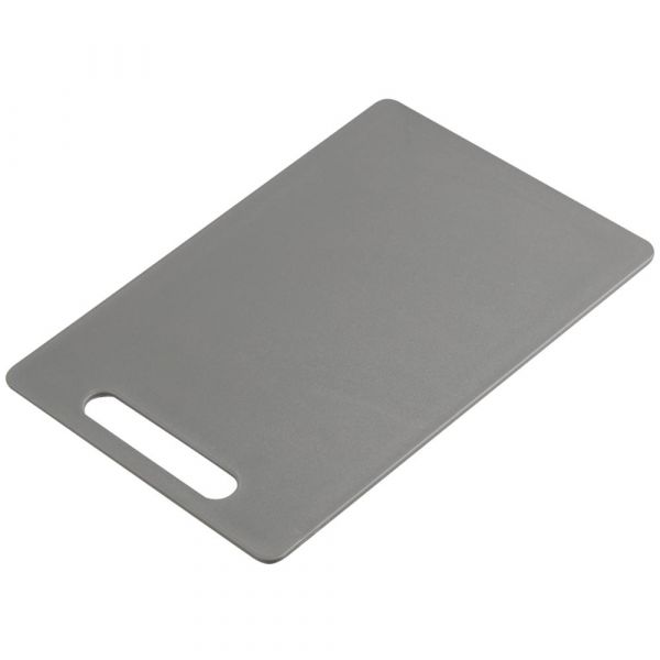 Schneidbrett mit Griffloch - 28,5 x 19,5 x 0,5 cm - Grau - PP