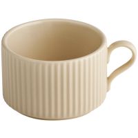 THE GRID Cappuccinotasse - 9 x 6 cm - 20 cl -Porzellan, Sand href=