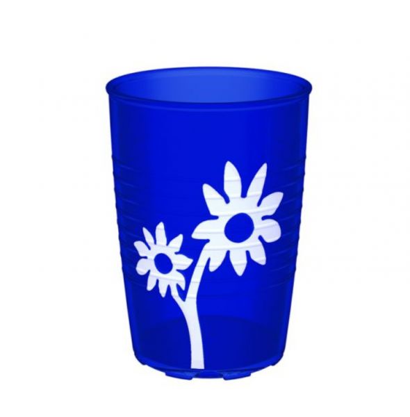Trinkbecher M830-25 cl - Blau-Transparent