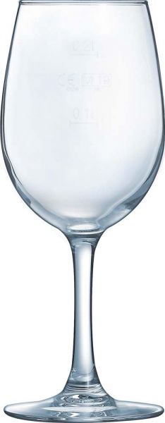 VIN Weinglas - 26 cl - (Ø 7,2 x 18 cm) - geeicht /-/ 0,1 l + 0,2 l