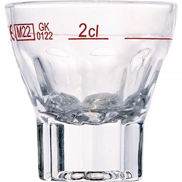 MANNHEIM Schnapsglas - 3,7 cl - (Ø 5,3 x 5,3 cm) - geeicht /-/ 2 cl - Rotring