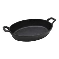 FERRUM Servierpfanne oval - 30 x 17 cm - Gusseisen href=