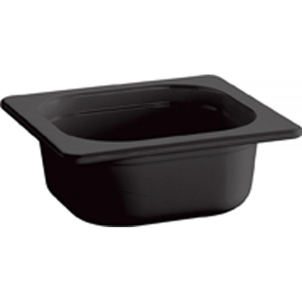 SMART LINE Melaminbehälter GN 1/6 - 065 mm - Schwarz (0,8 l)