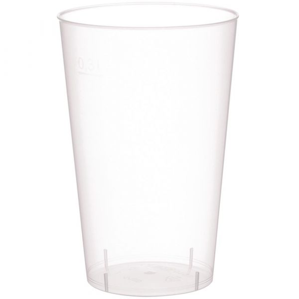 BASIC Mehrweg Trinkbecher - geeicht /-/ 0,3 l - PP