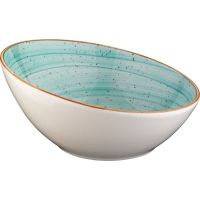 AURA Schüssel - angeschrägte Form - Ø 22 x 9,8 cm - Inhalt 85 cl - Aqua href=