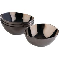 PEBBLES Schalen (4-teilig) - 6,5 x 6 x 2,5 cm - Schwarz href=
