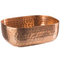 SHINY Aluminium-Schale 15,5 x 12 x 5,5 cm (Inhalt 0,7 l) - Kupferfarben href=