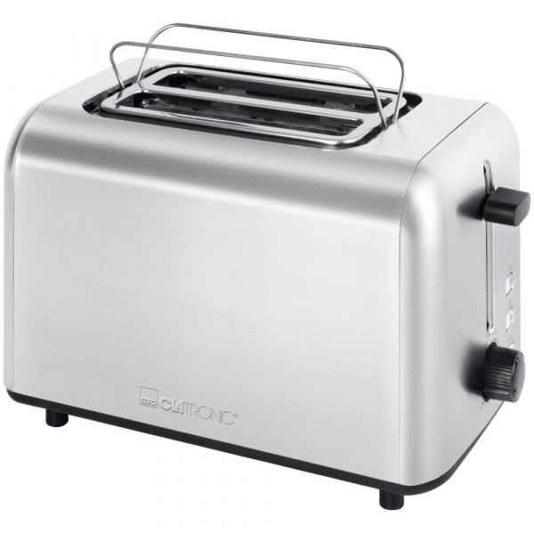 BASICLINE Toaster TA 3822 - 2 Schlitze - Edelstahl