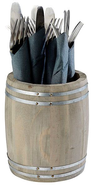 FASS Besteckbehälter - (Ø 11,5 x 14 cm) - Fichten-Holz