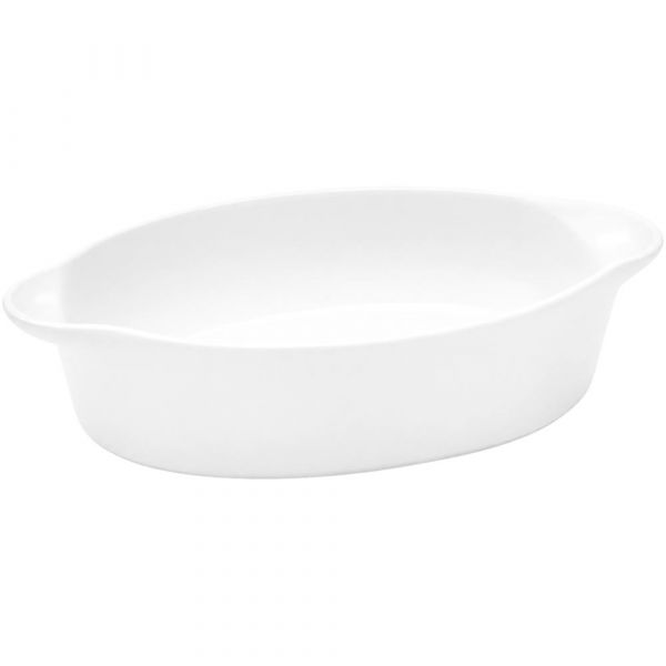 Auflaufform (oval) - 40 x 26 x 7,5 cm - Porzellan