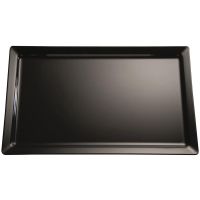 PURE Tablett GN 1/2 - 32,5 x 26,5 cm, Melamin - Schwarz href=