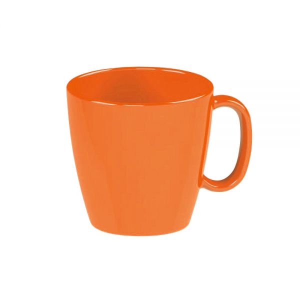 DURABEL / BISTRO Tasse bzw. Henkelbecher Ø 8,1 x 7,9 cm - Inhalt 23 cl, PBT-Kunststoff - Orange