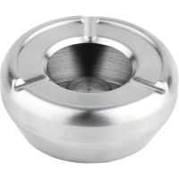 Edelstahl-Windaschenbecher stapelbar - Ø 10 x 4,5 cm href=